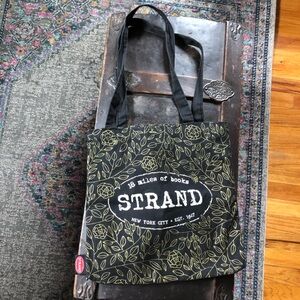 Black and gold floral “Well-Read Woman” tote from the Strand bookstore in NYC